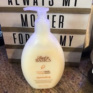 Back to Basics Coconut Body Mango lotion 10oz. Discontinued Rare HTF